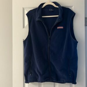 vineyard vines fleece vest